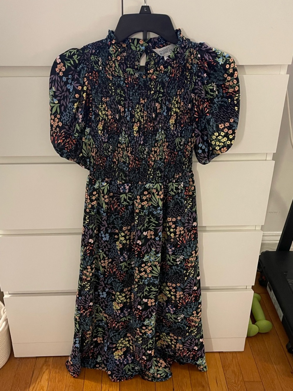 Gloria Tier Hem Puff Sleeve Dress